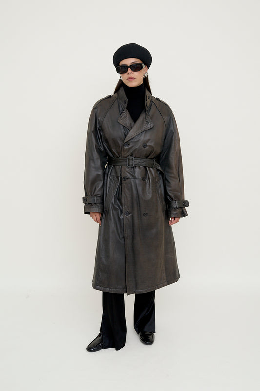 Vintage leather coat