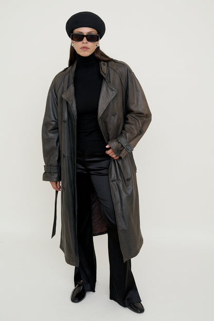 Vintage leather coat