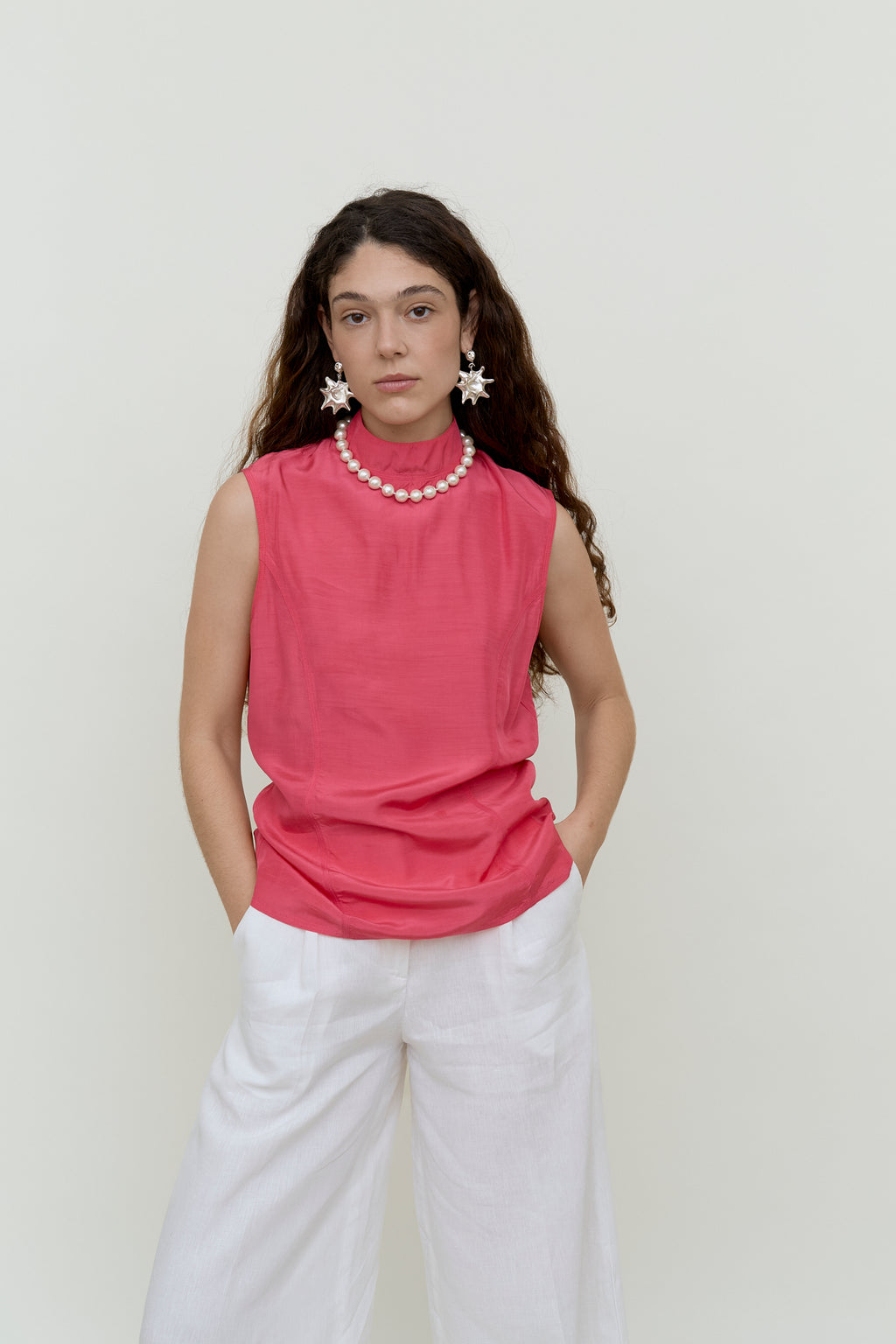 Pink Stefanel sleeveless top