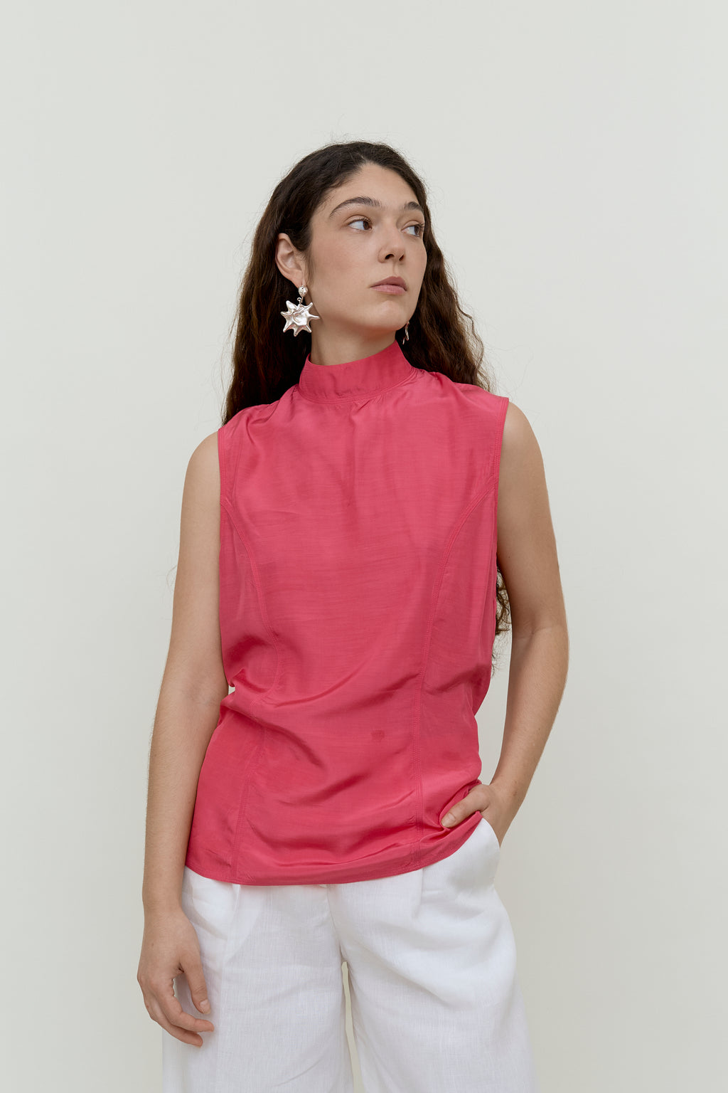 Pink Stefanel sleeveless top