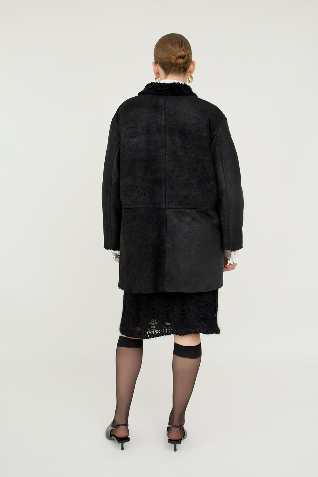 Vintage shearling jacket by Stefanel