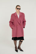 Vintage pink wool coat