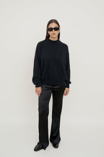 Fluffy turtleneck jumper