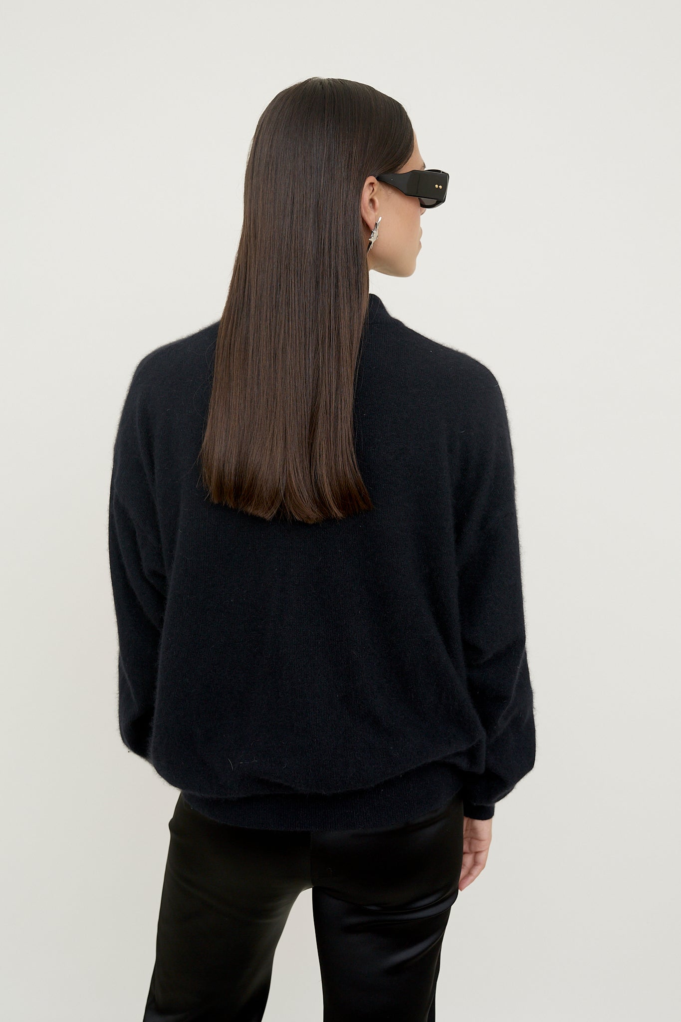 Fluffy turtleneck jumper