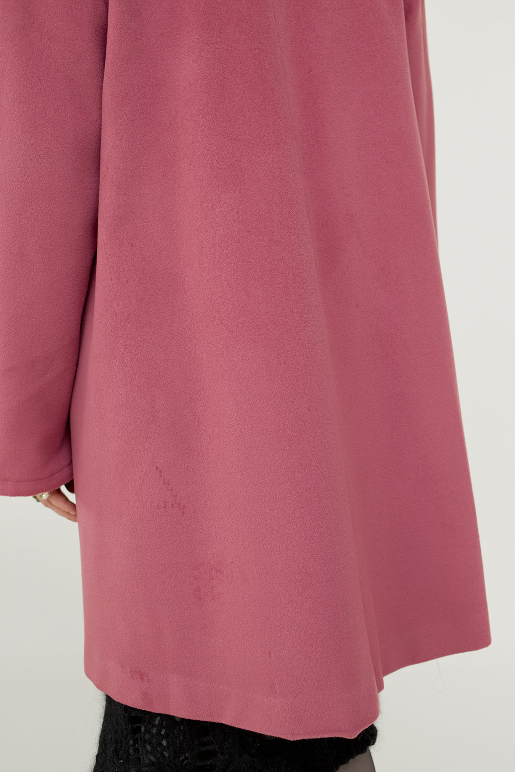 Vintage pink wool coat