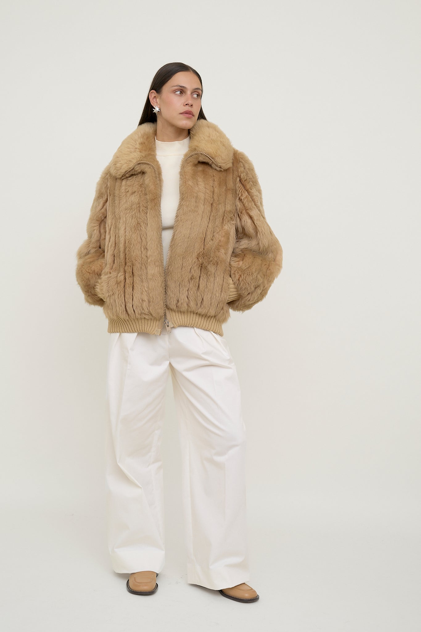 Faux fur jacket