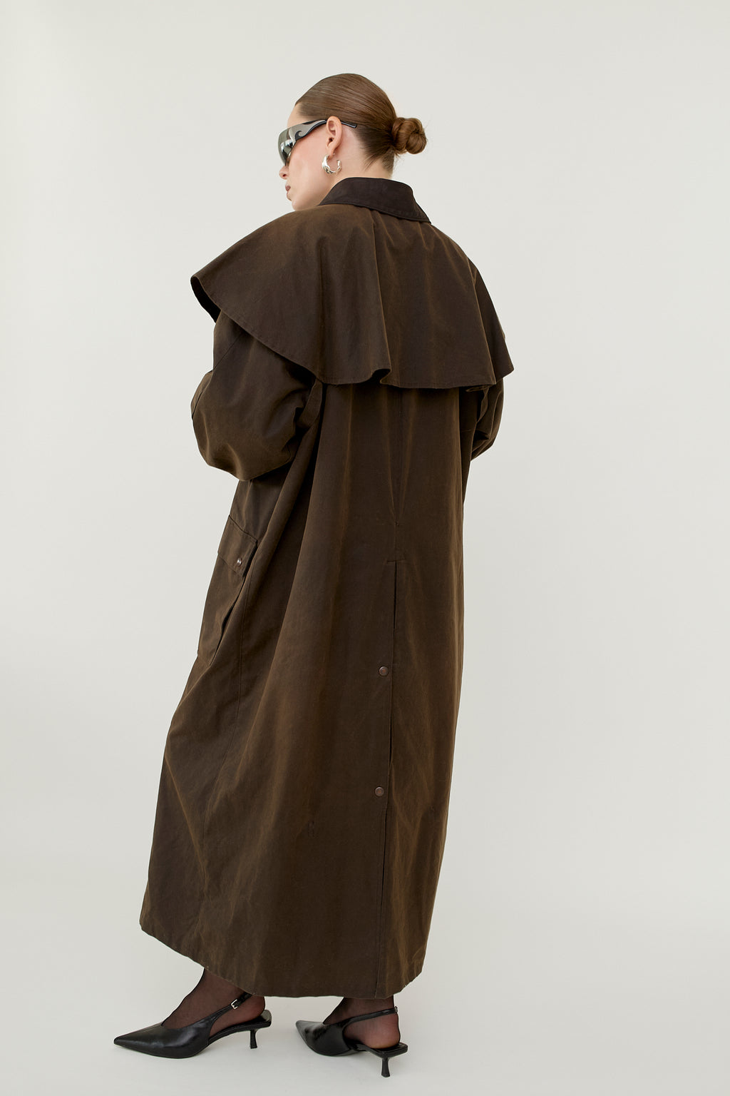 Made in Britain waxed cotton raincoat