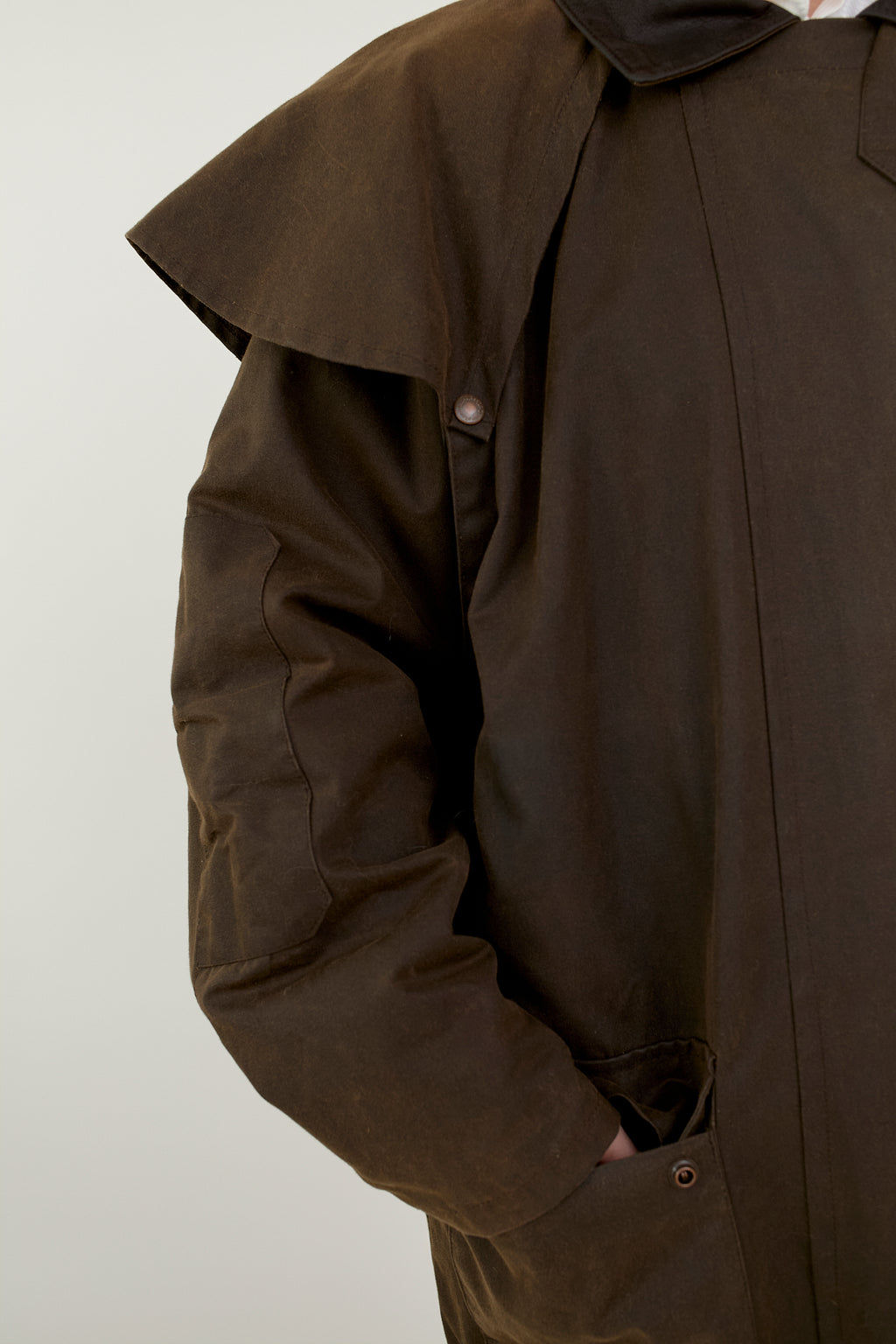 Made in Britain waxed cotton raincoat
