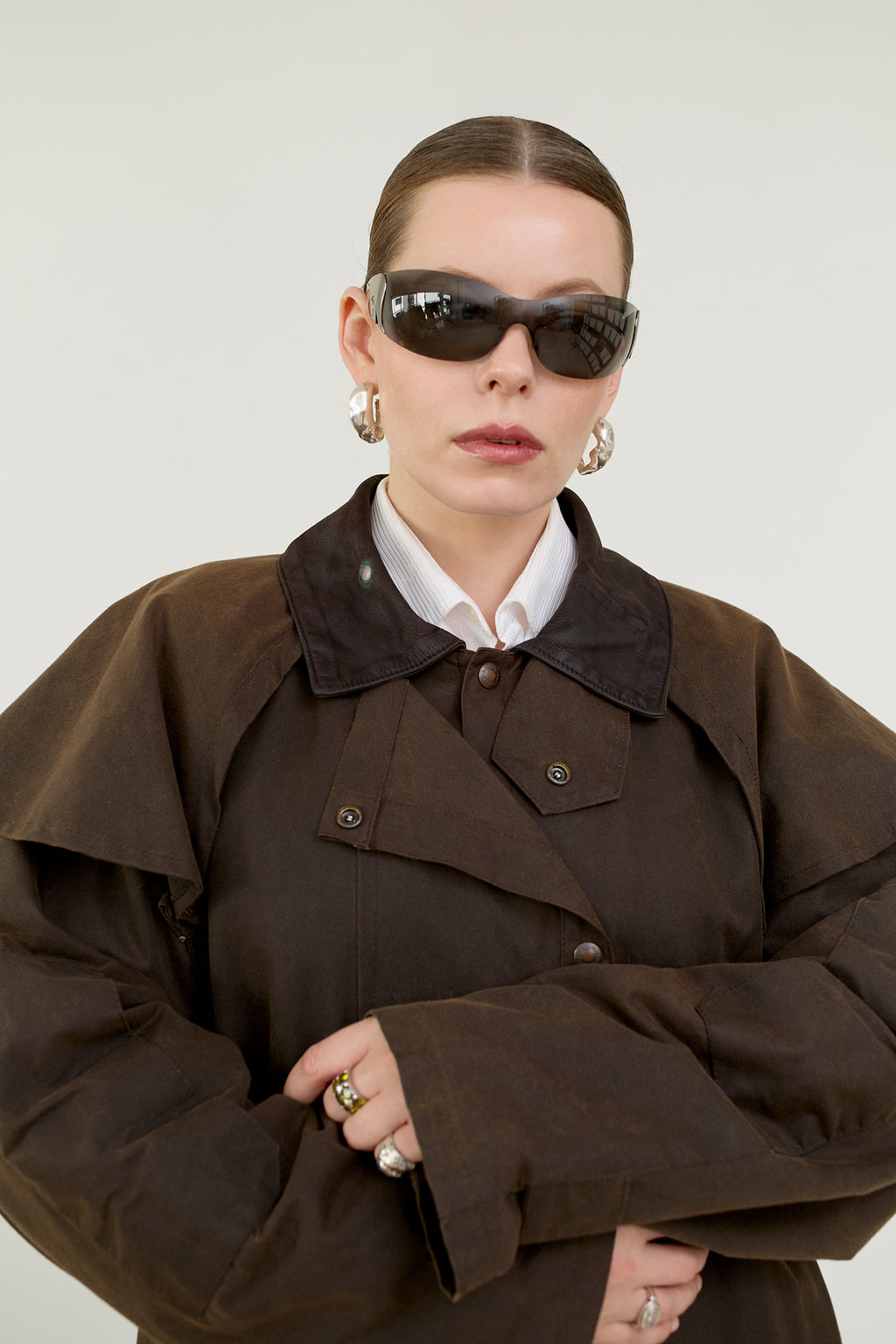 Made in Britain waxed cotton raincoat