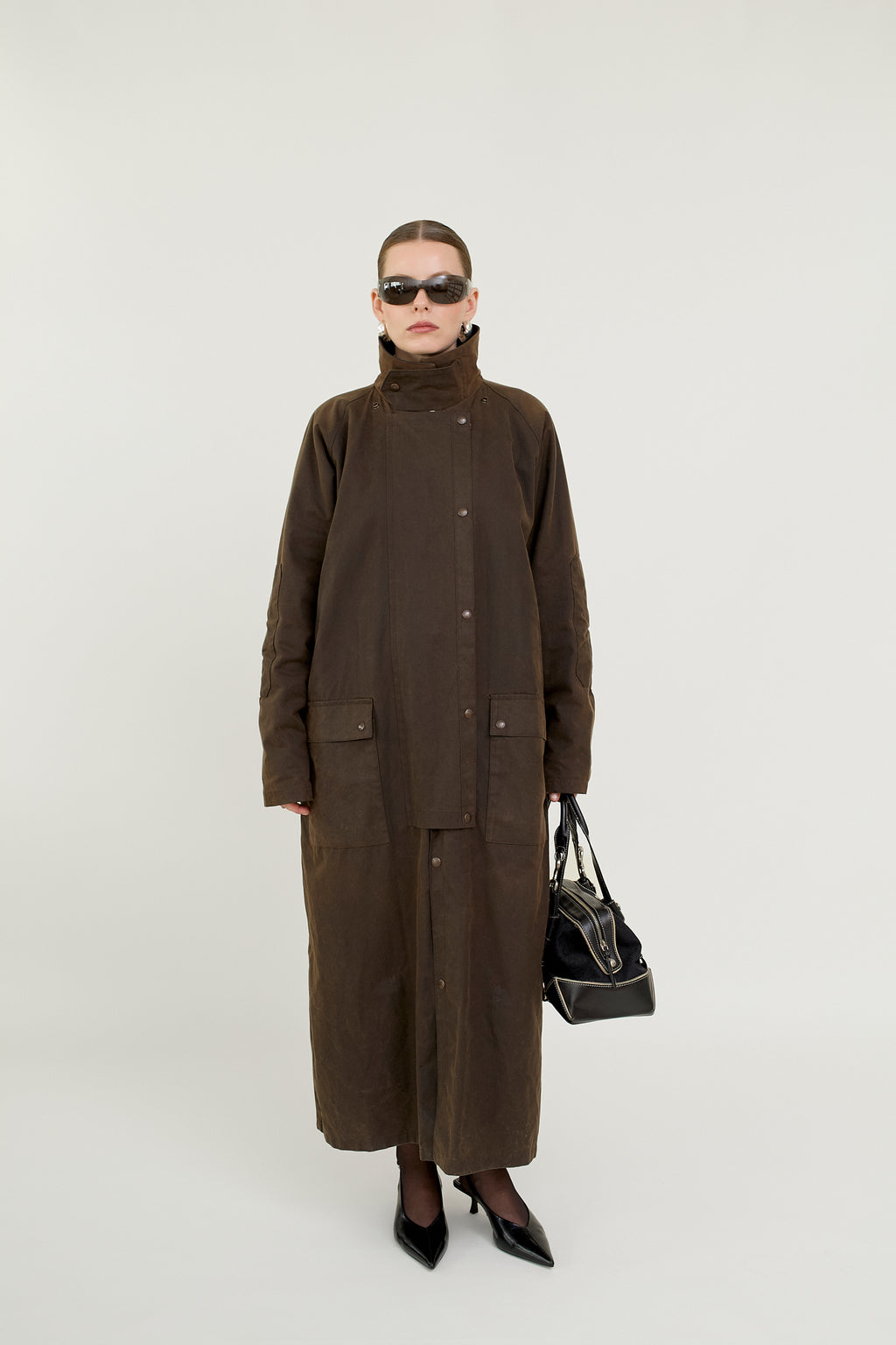 Made in Britain waxed cotton raincoat