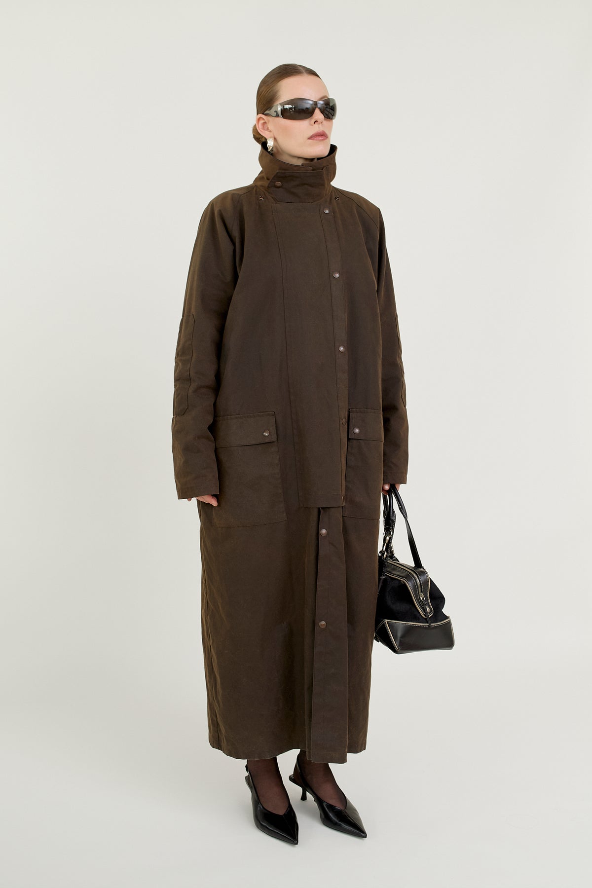 Made in Britain waxed cotton raincoat