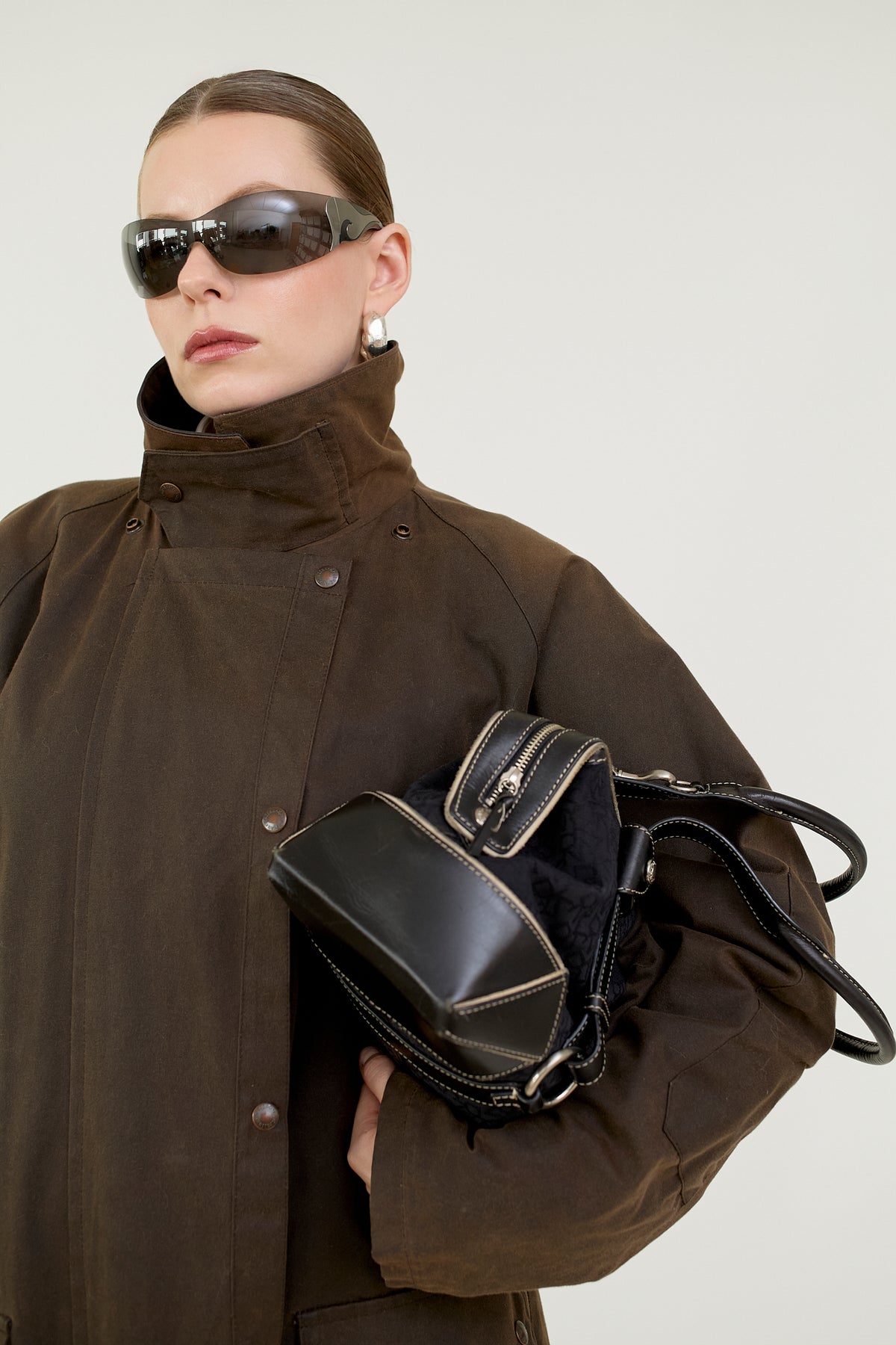 Made in Britain waxed cotton raincoat