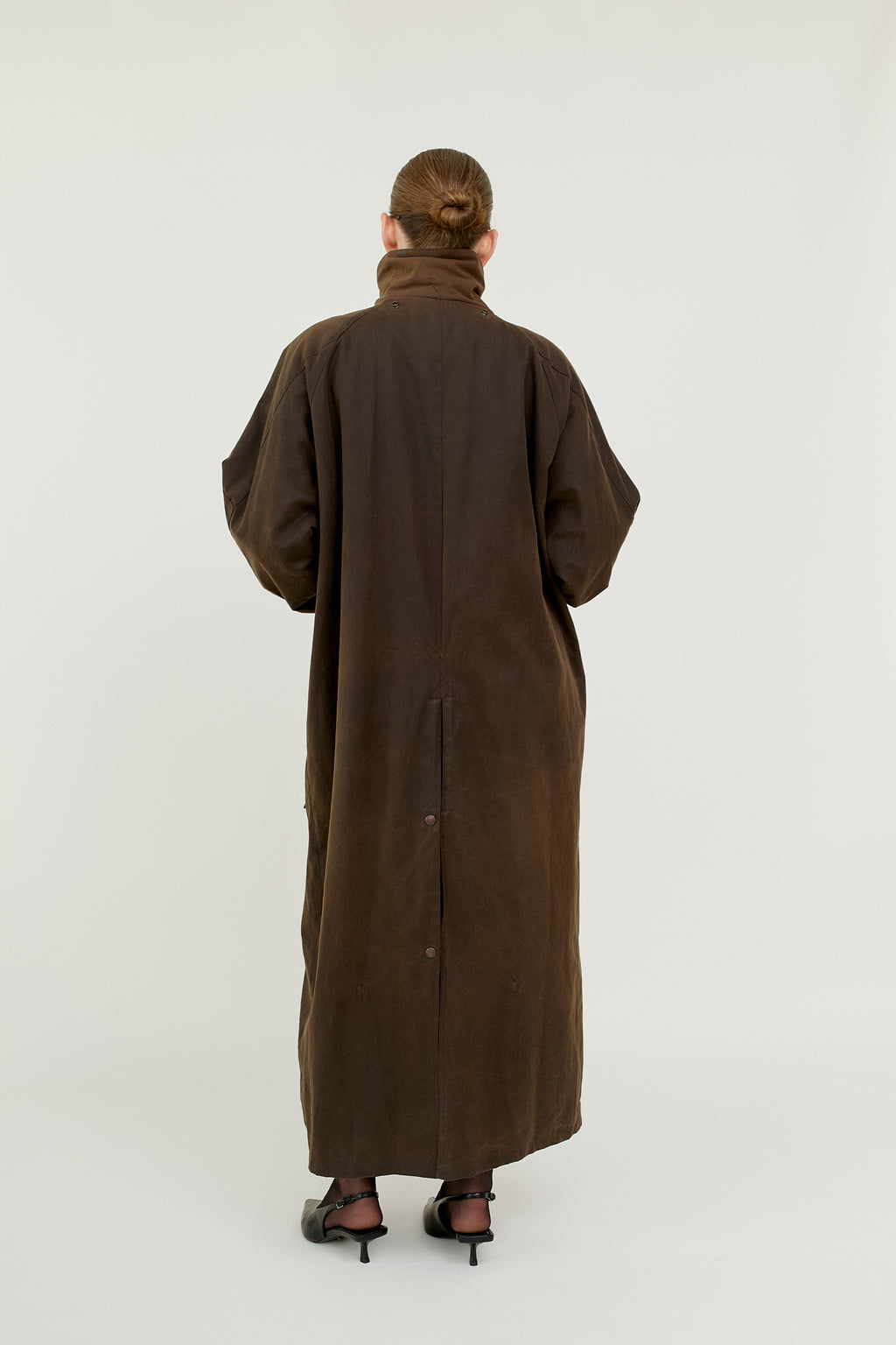 Made in Britain waxed cotton raincoat