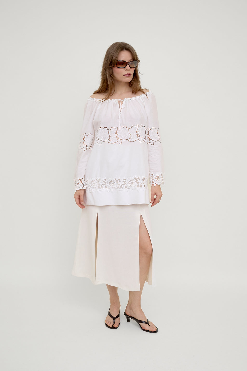 Philosophy by Alberta Ferretti bohemian lace blouse