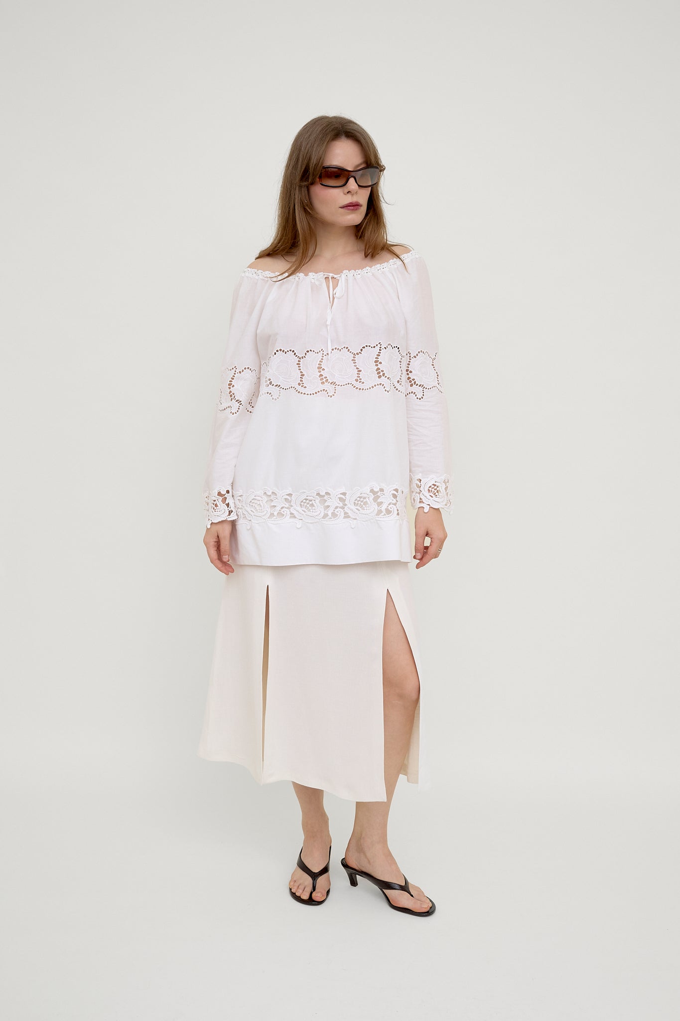 Philosophy by Alberta Ferretti bohemian lace blouse