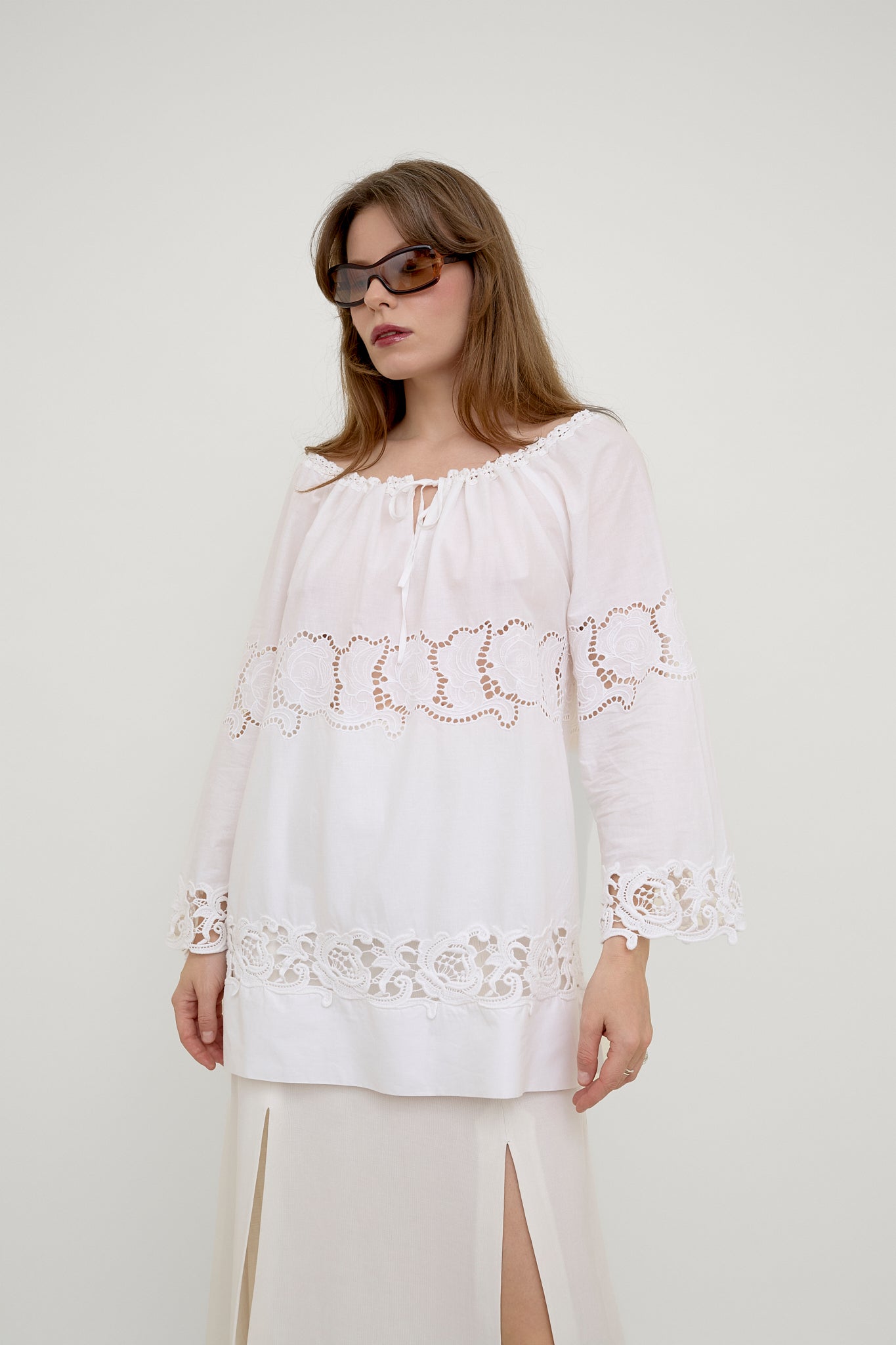 Philosophy by Alberta Ferretti bohemian lace blouse