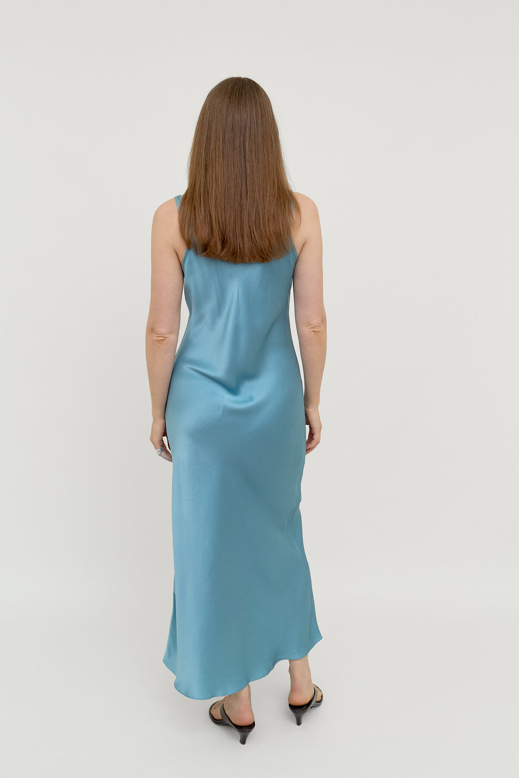 Aqua blue slip dress