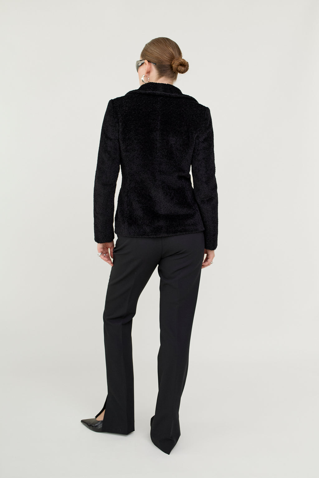 Max Mara alpaca wool fluffy blazer