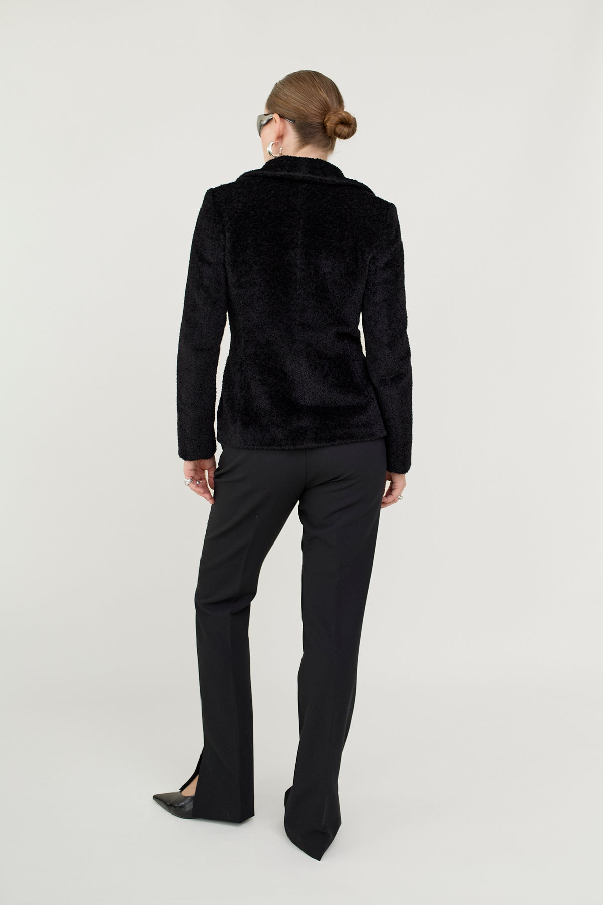Max Mara alpaca wool fluffy blazer