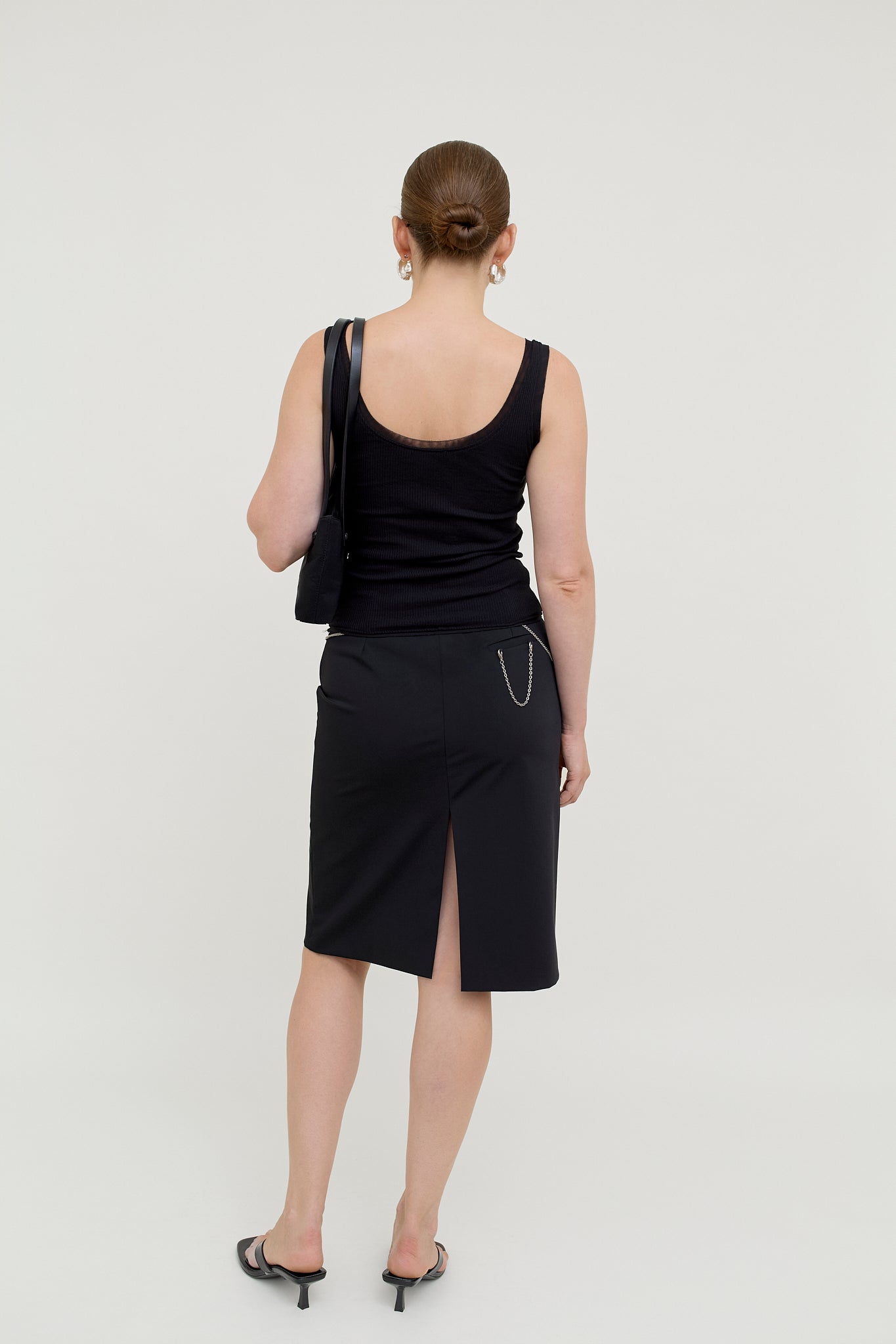 Minimalist midi skirt