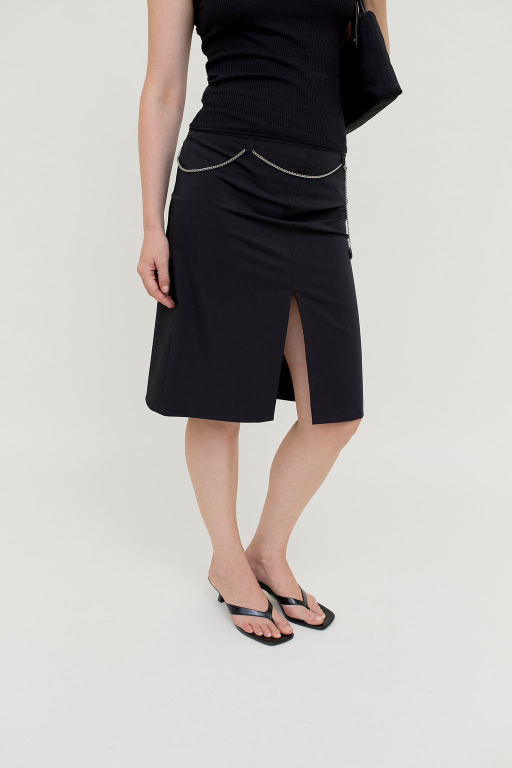 Minimalist midi skirt
