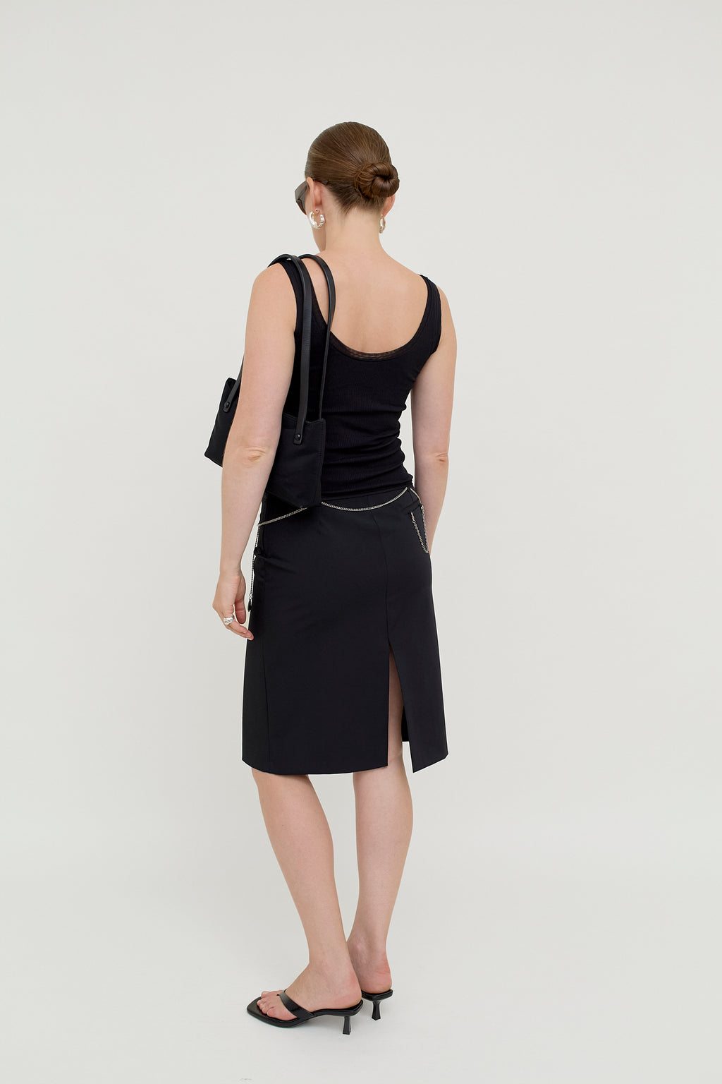 Minimalist midi skirt