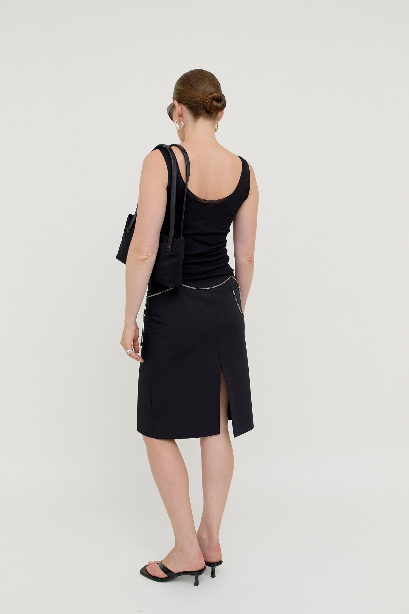 Minimalist midi skirt