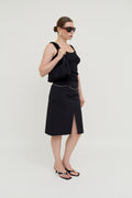 Minimalist midi skirt