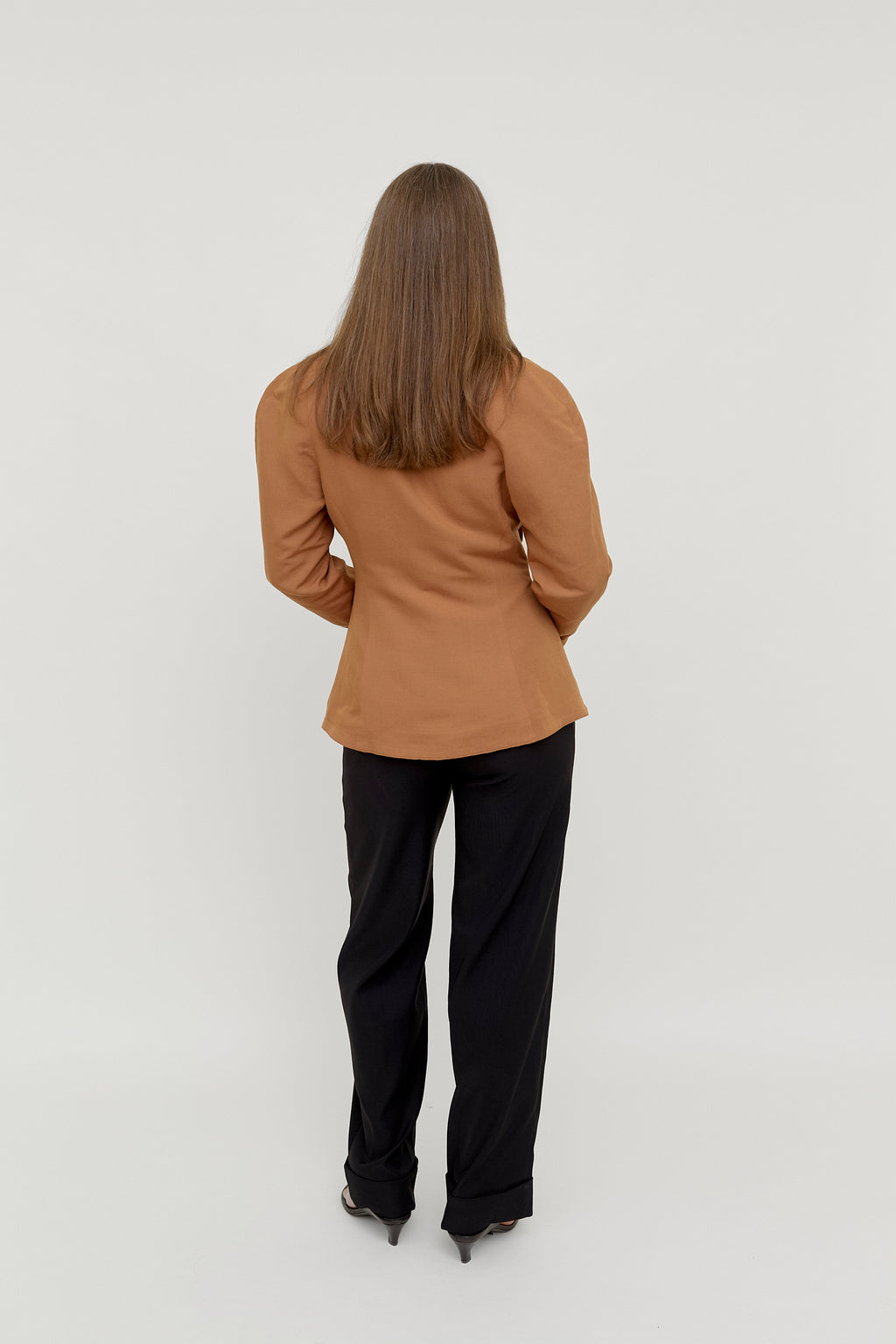 Vintage terracotta structured blazer