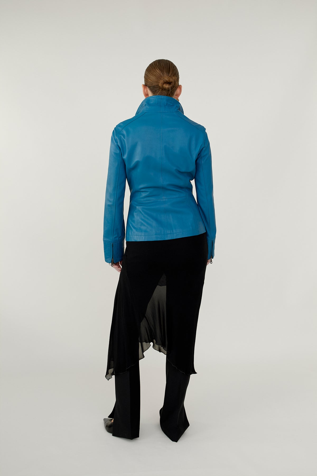 Vintage MNG leather zip jacket