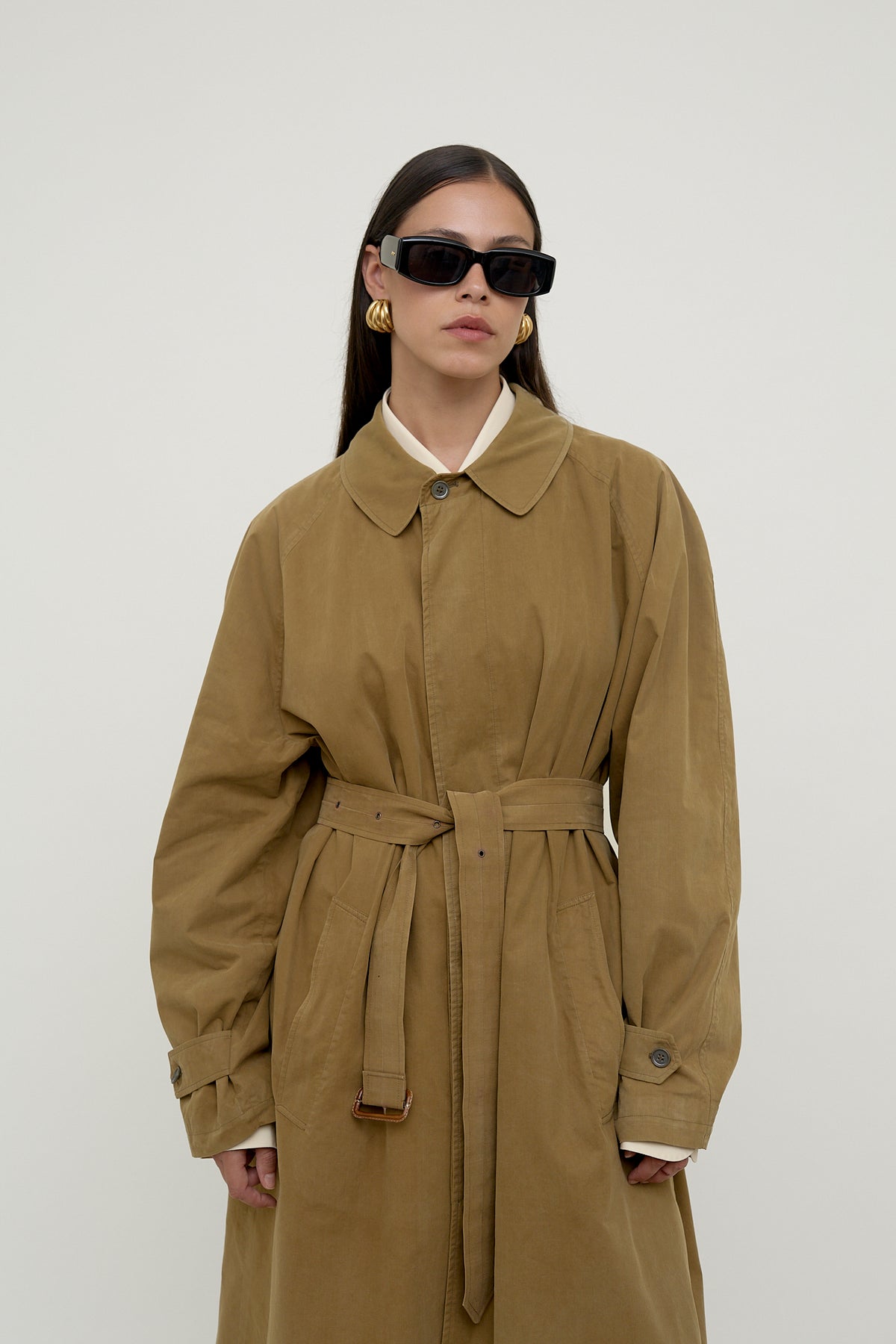 Zegna cotton trench coat, unisex