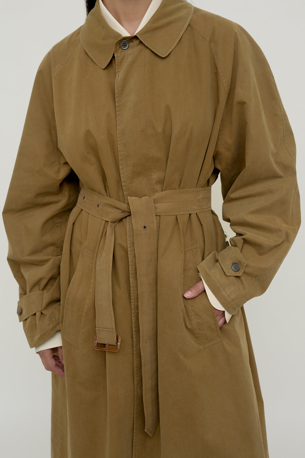 Zegna cotton trench coat, unisex