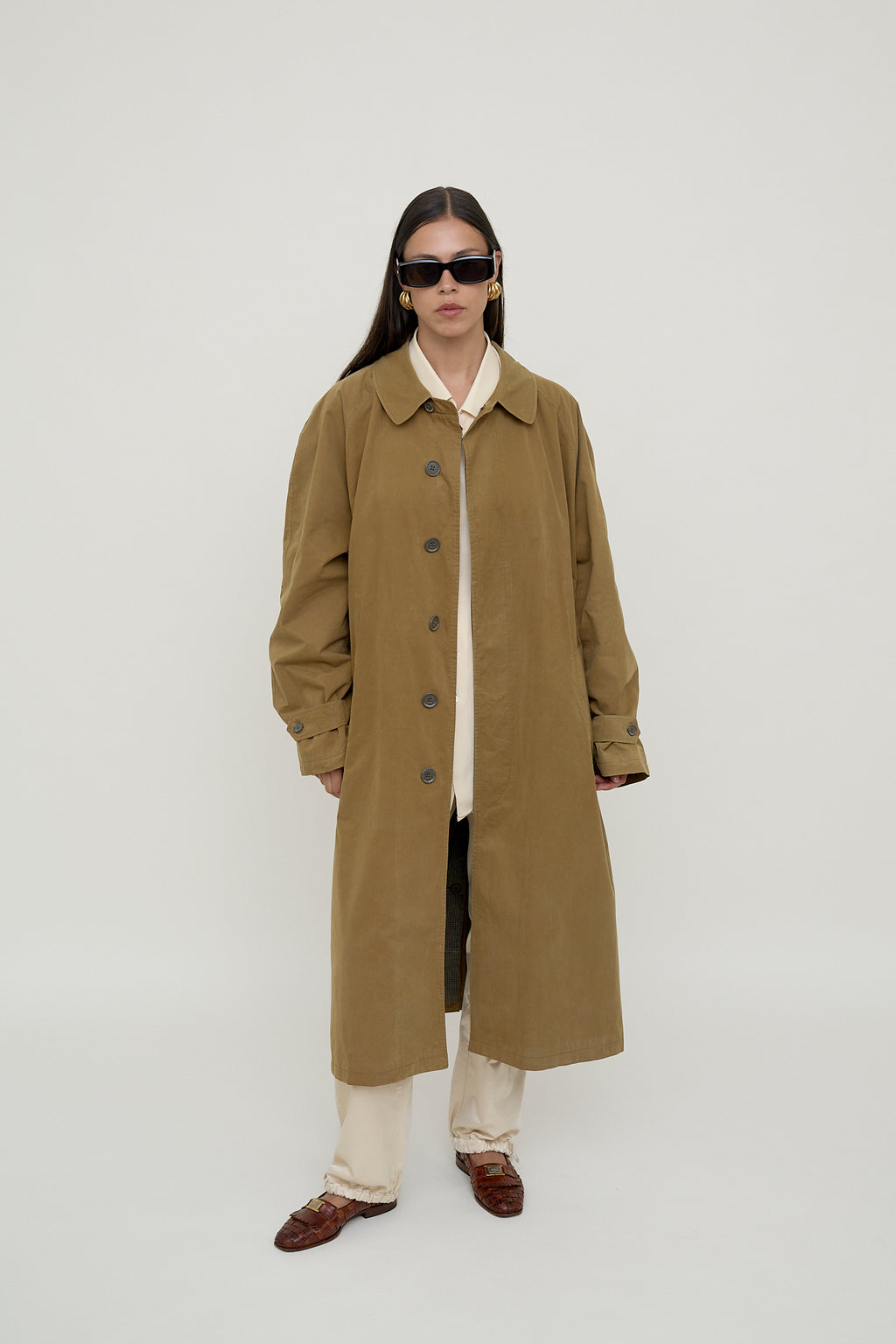 Zegna cotton trench coat, unisex