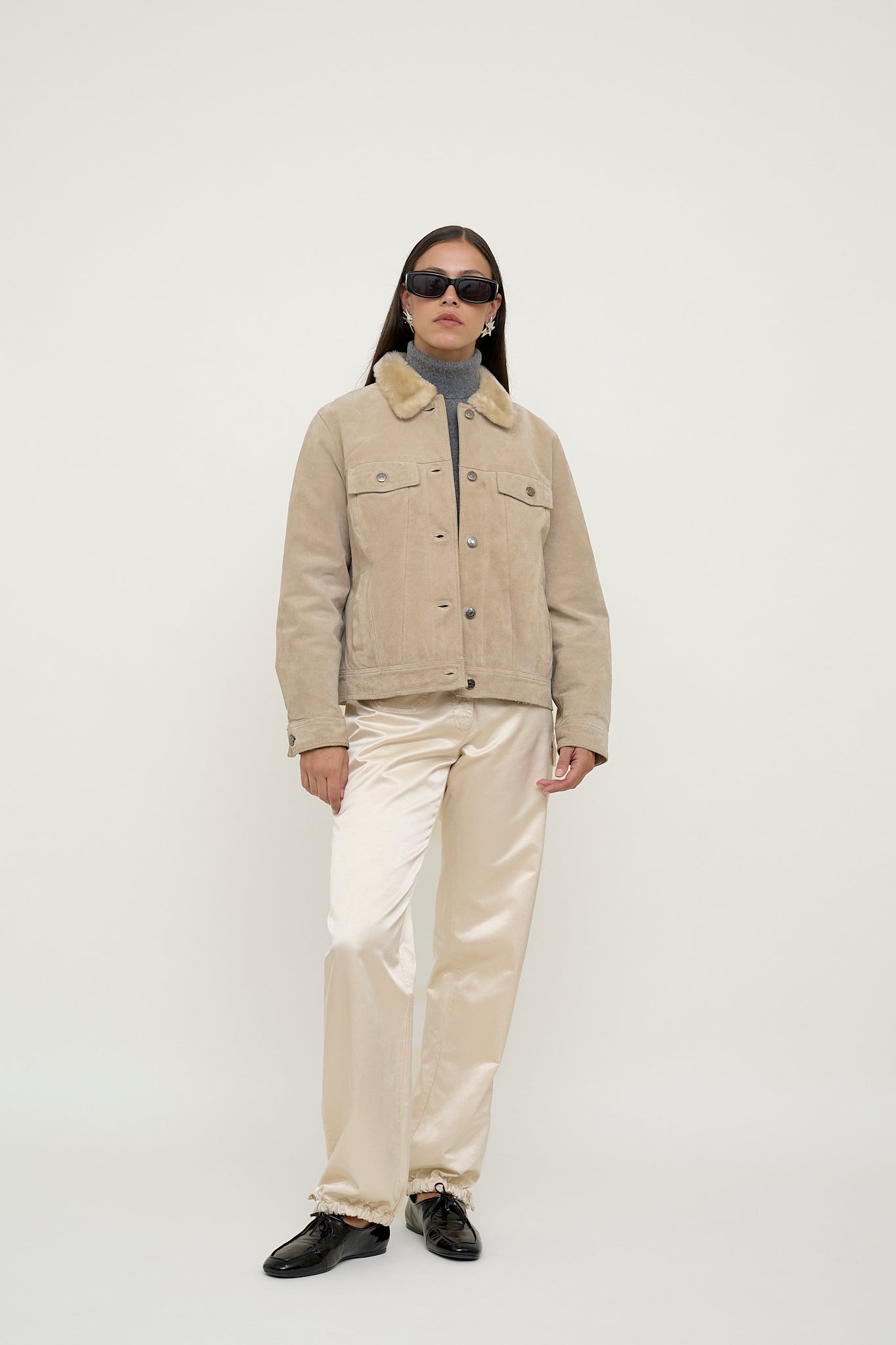 Vintage suede workwear jacket