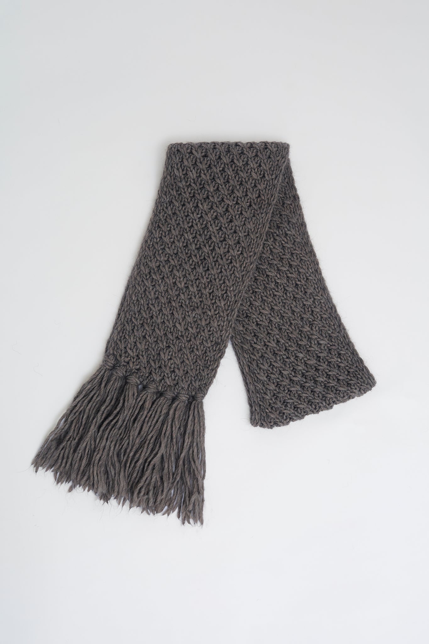 Chunky knit winter scarf