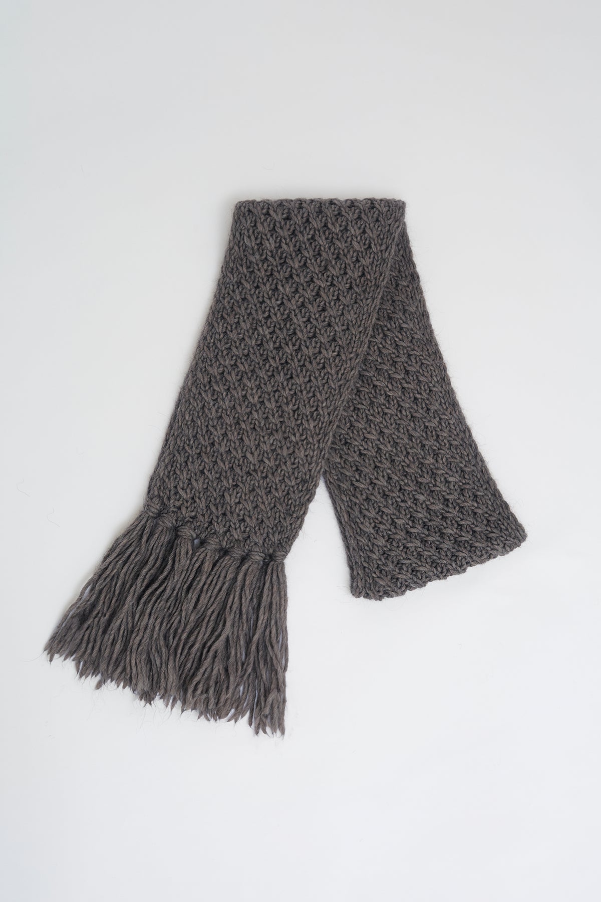 Chunky knit winter scarf