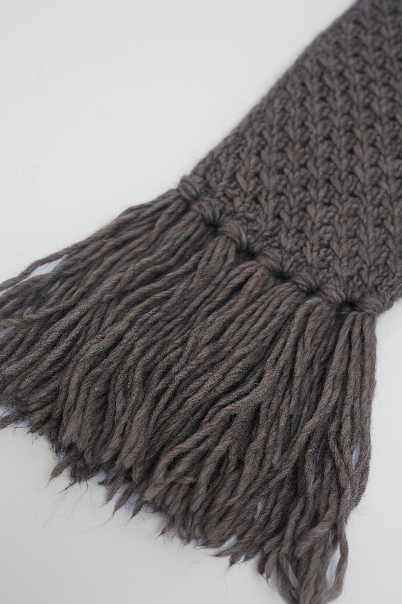 Chunky knit winter scarf