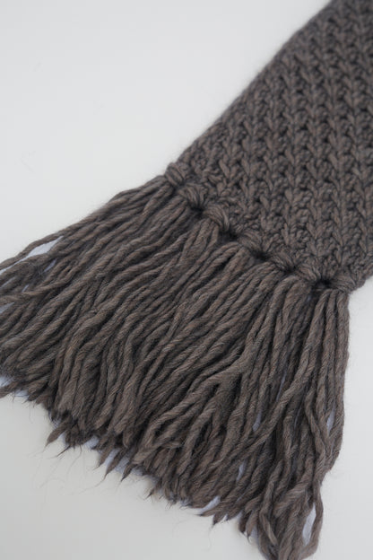 Chunky knit winter scarf