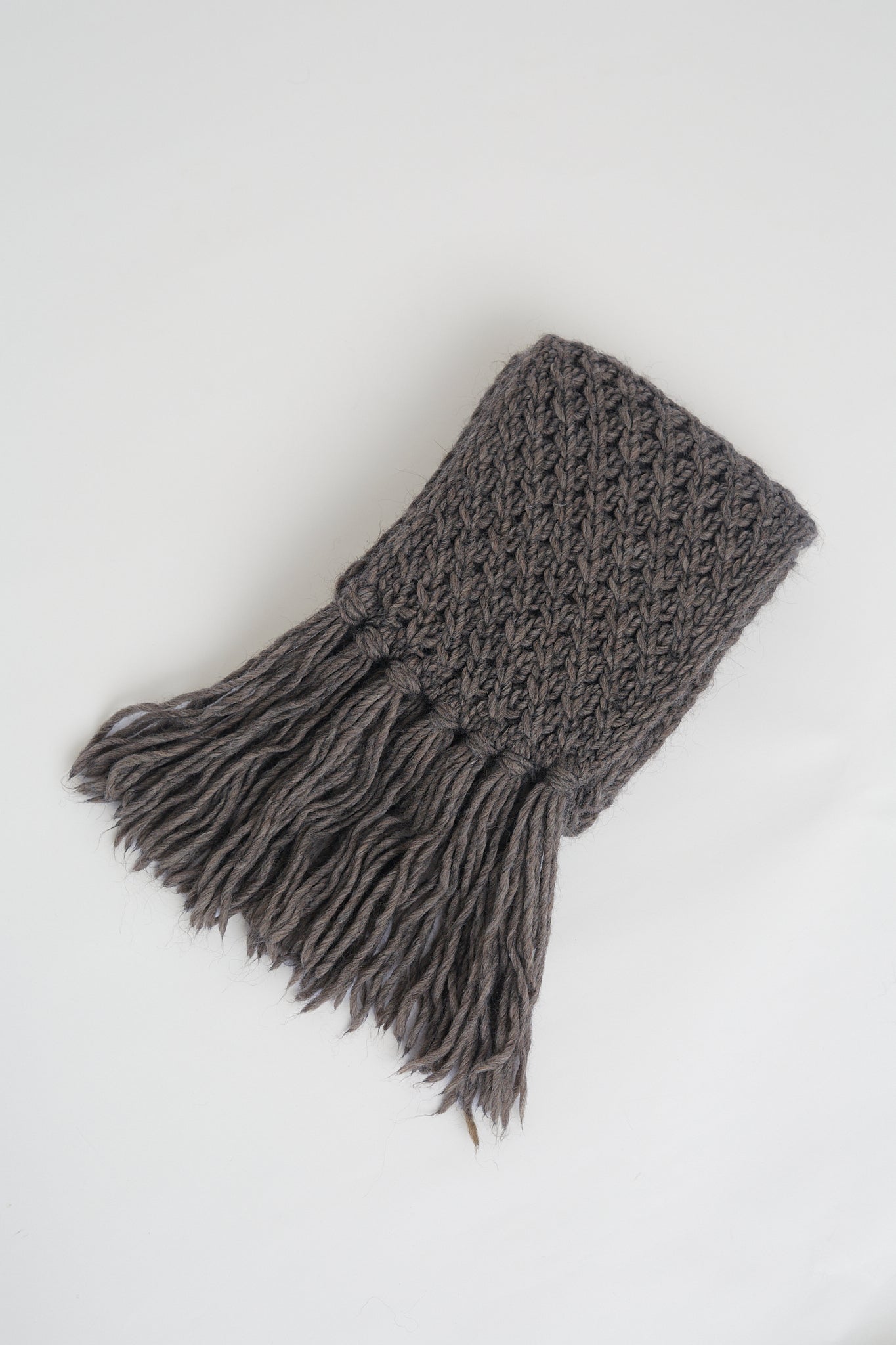Chunky knit winter scarf
