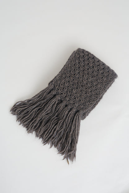 Chunky knit winter scarf