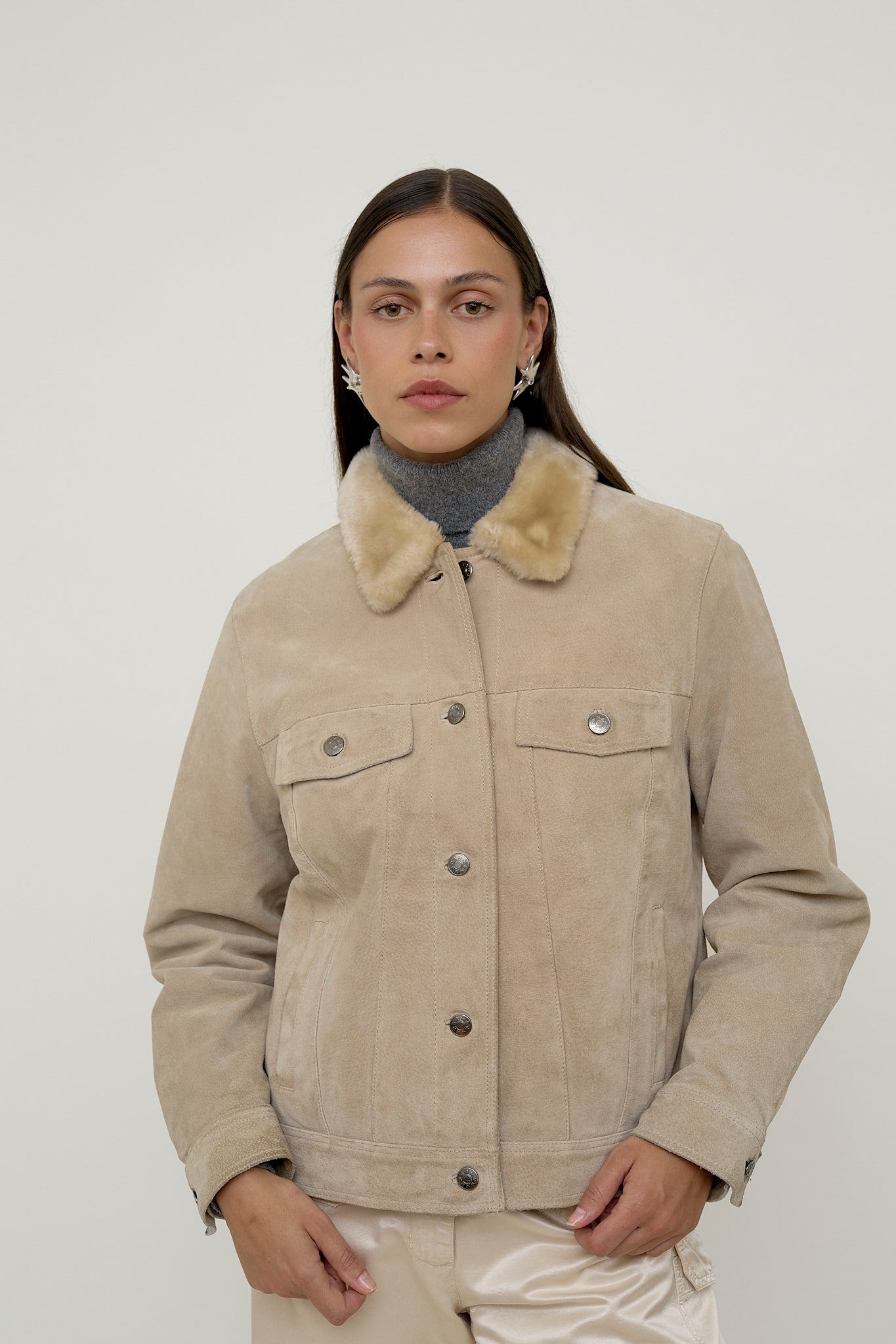 Vintage suede workwear jacket