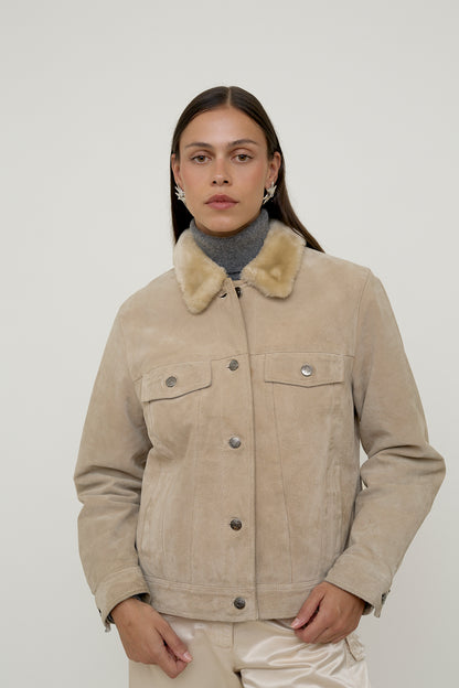 Vintage suede workwear jacket