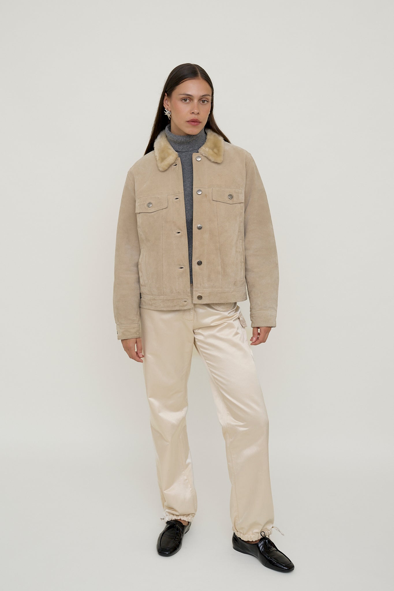 Vintage suede workwear jacket