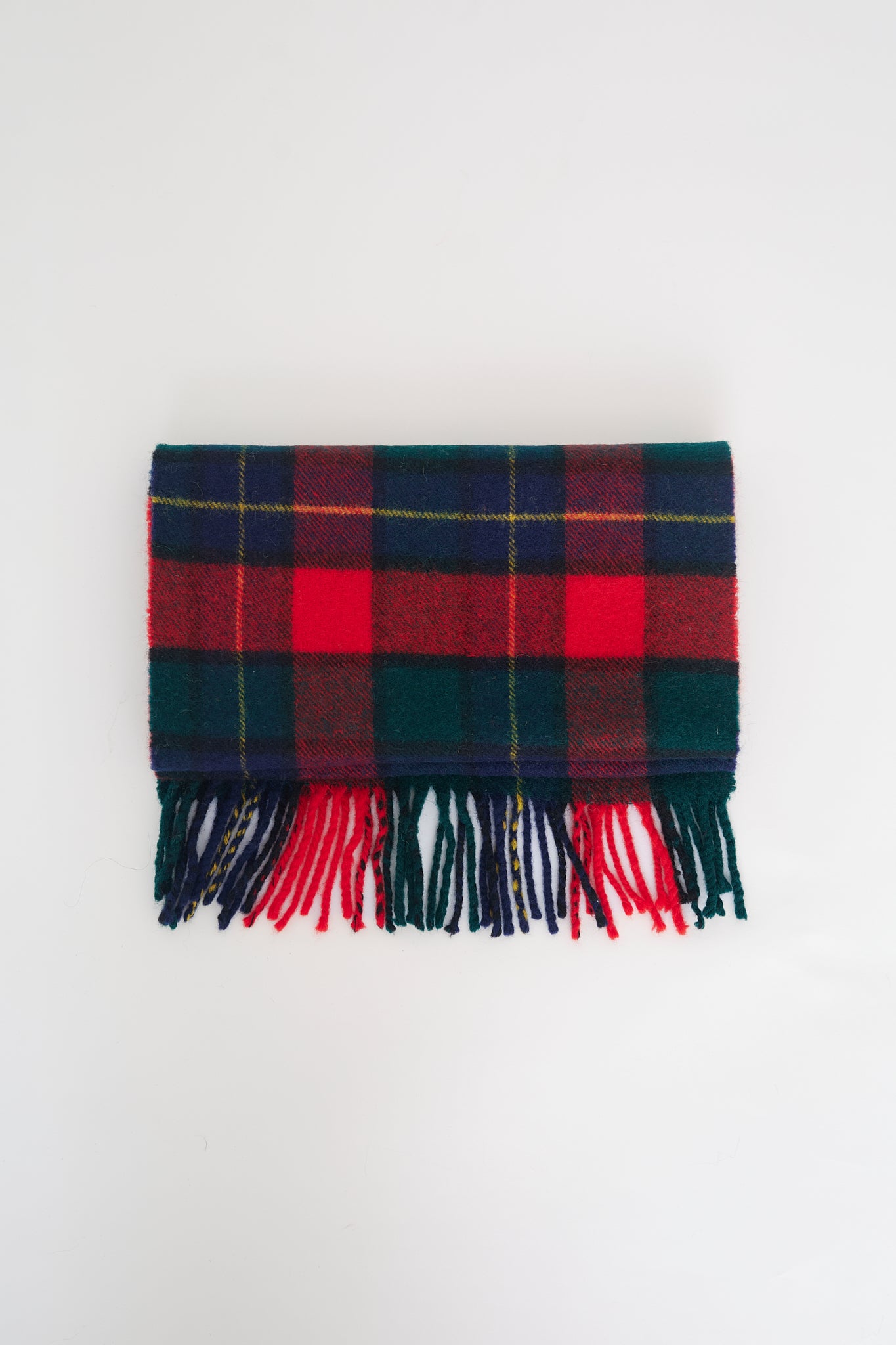 Wool checkered scarf