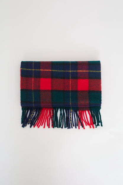Wool checkered scarf