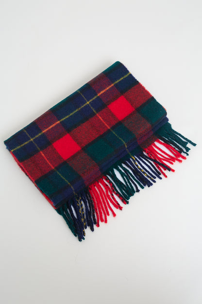 Wool checkered scarf
