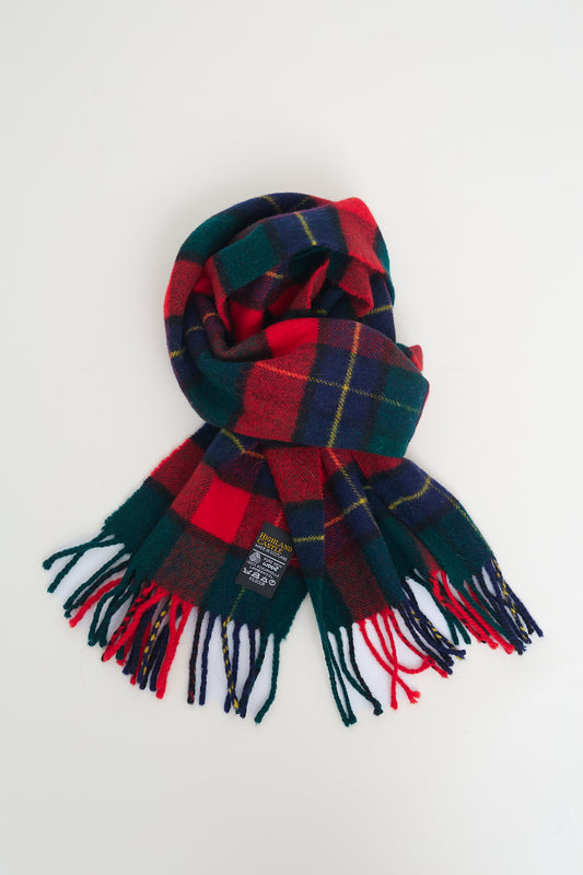 Wool checkered scarf