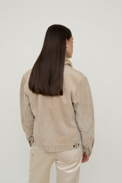 Vintage suede workwear jacket