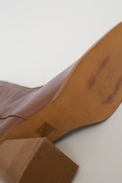 Leather boots size 38