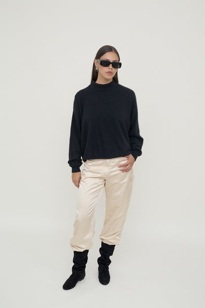 Suede flat boots